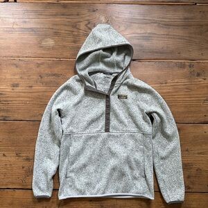 LL Bean hooded sweater fleece - small